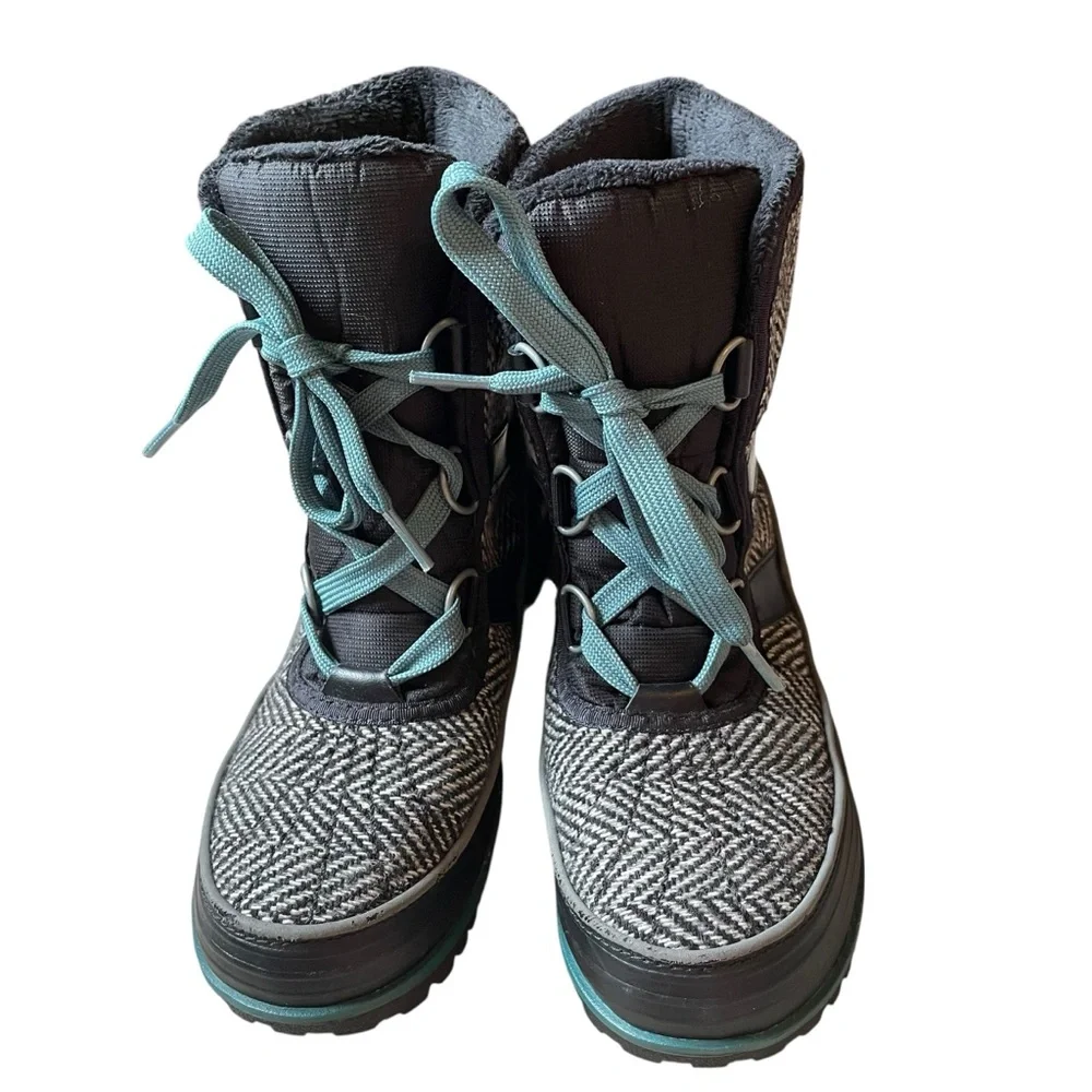Sorel Tivoli Faux Fur Lace-Up‎ Boots Size 6